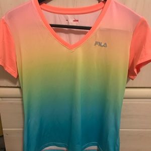 Fila polyester/spandex Ombré T